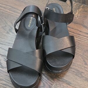 Cole Haan Black Strappy Sandals